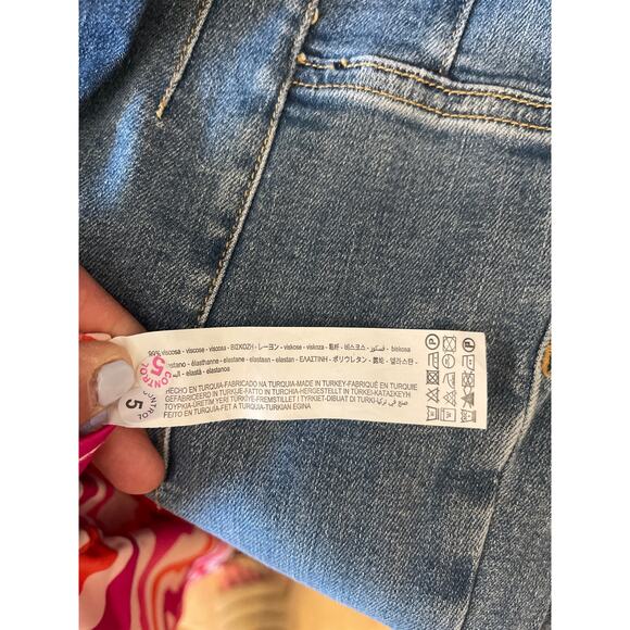 Zara 70’s groovy print flare pants size small - Picture 6 of 6